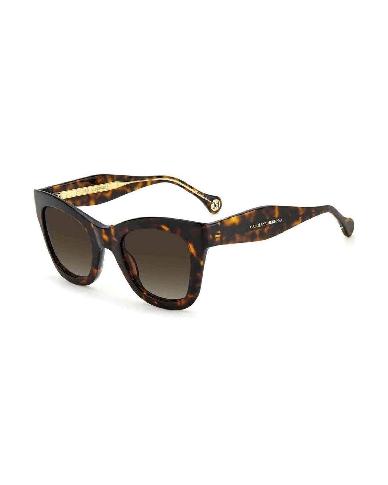 Carolina Herrera Brown Acetate Sunglasses Sunglasses