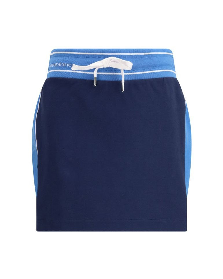 Casablanca Blue Cotton Mini Skirt Glam Steals
