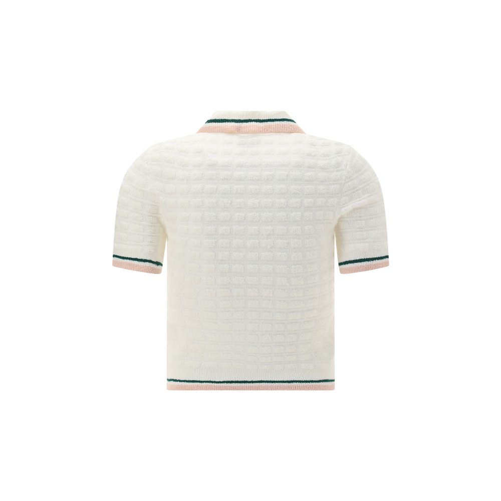 Casablanca Boucle Polo Shirt Glam Steals