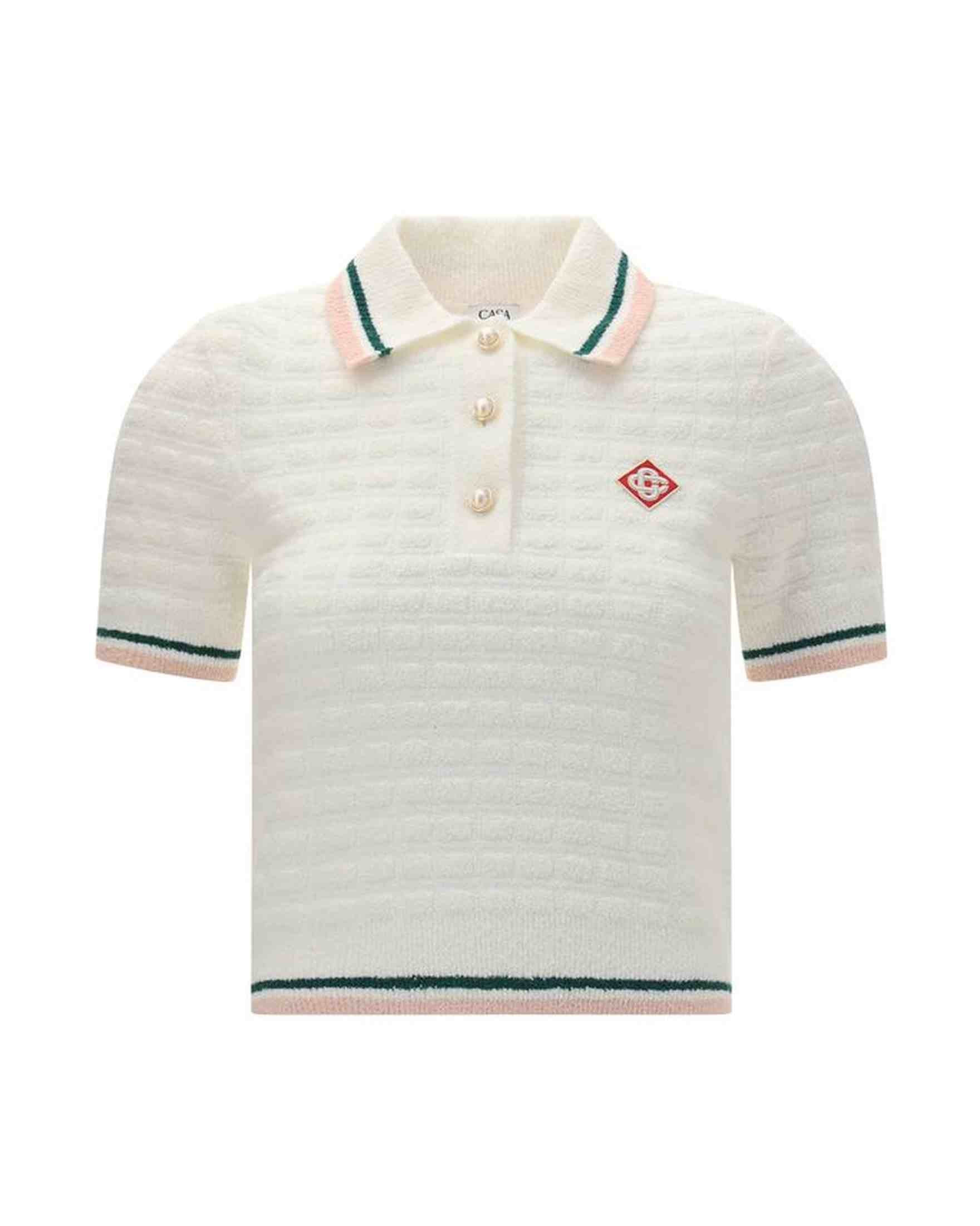 Casablanca Boucle Polo Shirt Glam Steals