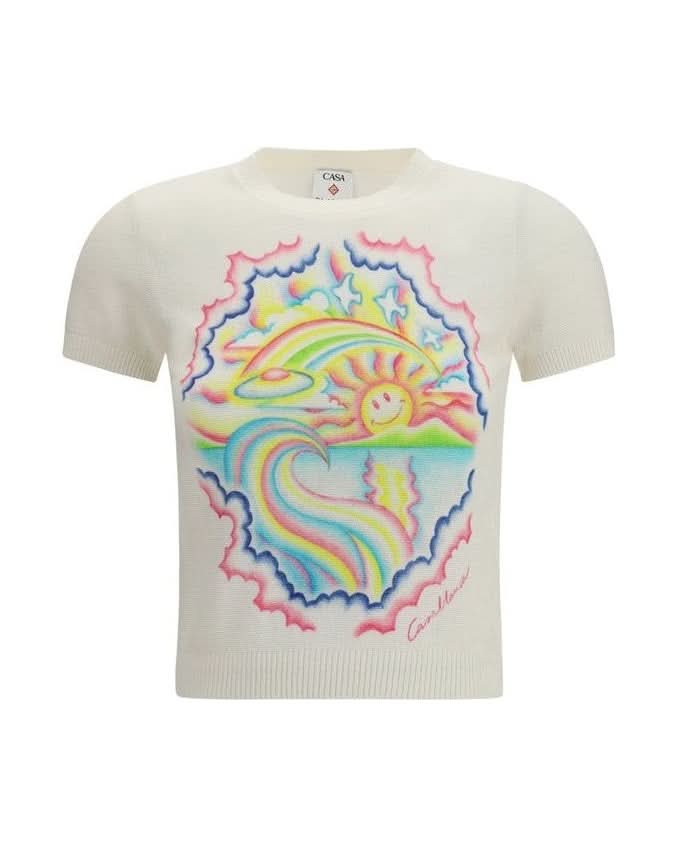 Casablanca Multicolor Cotton T-shirt 