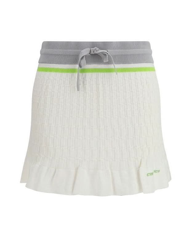 Casablanca White Cotton Mini Skirt 