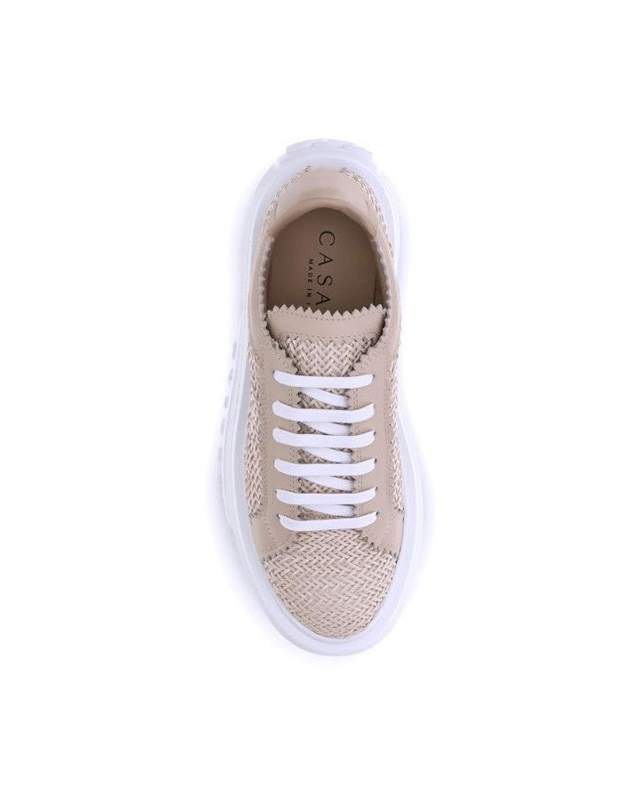 Casadei Beige Other Fibres Chunky Sneakers Glam Steals