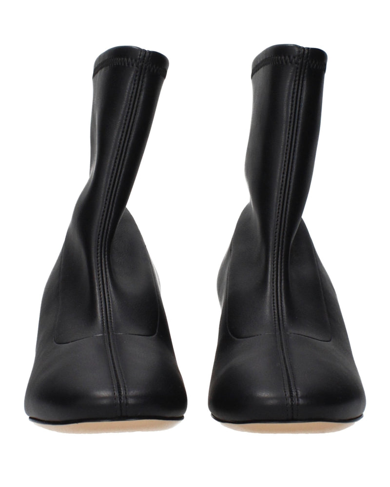 Casadei Black Leather Ankle Boots 