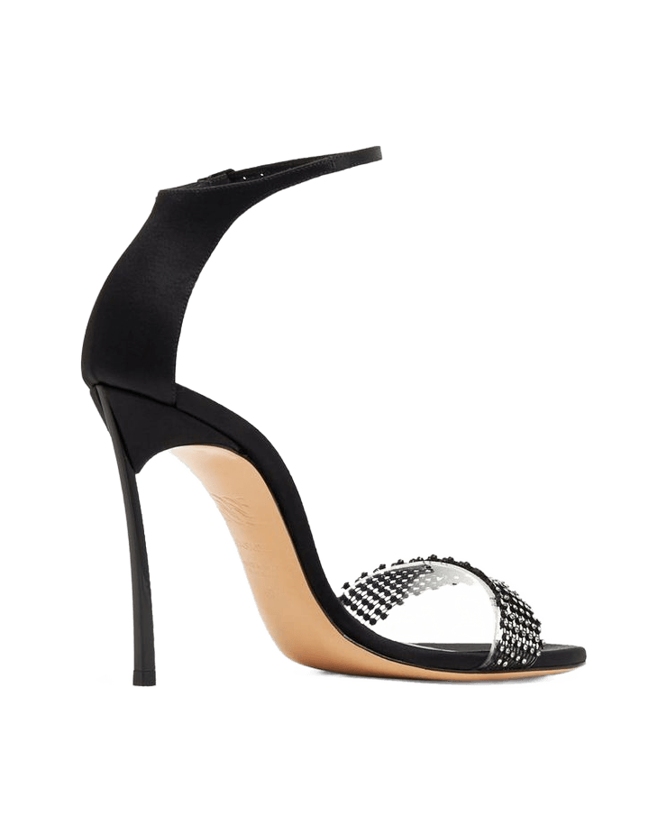 Casadei Black Silk Stiletto Heels Glam Steals