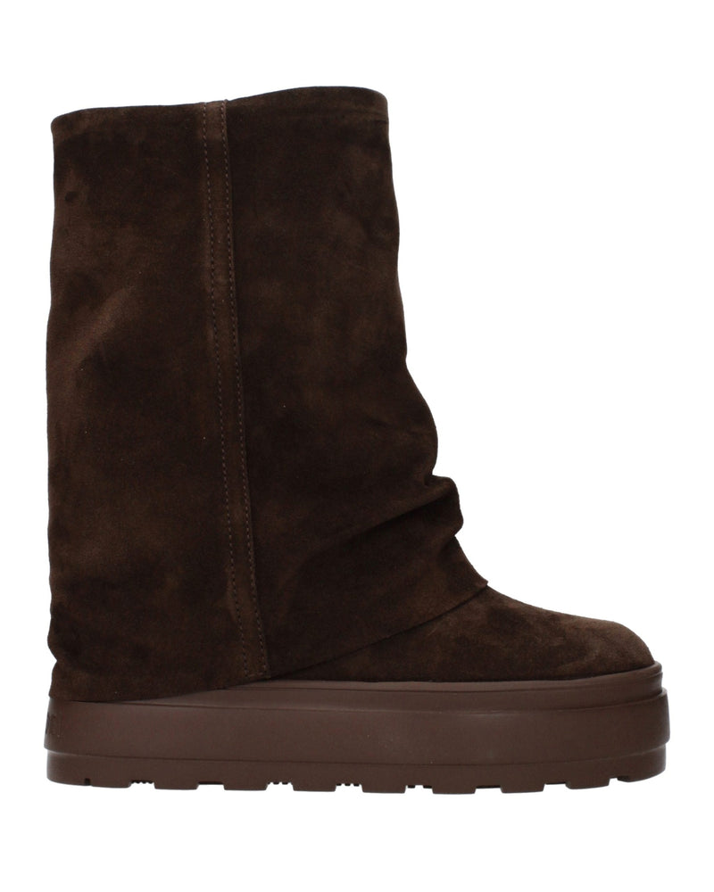 Casadei Brown Leather Ankle Boots 