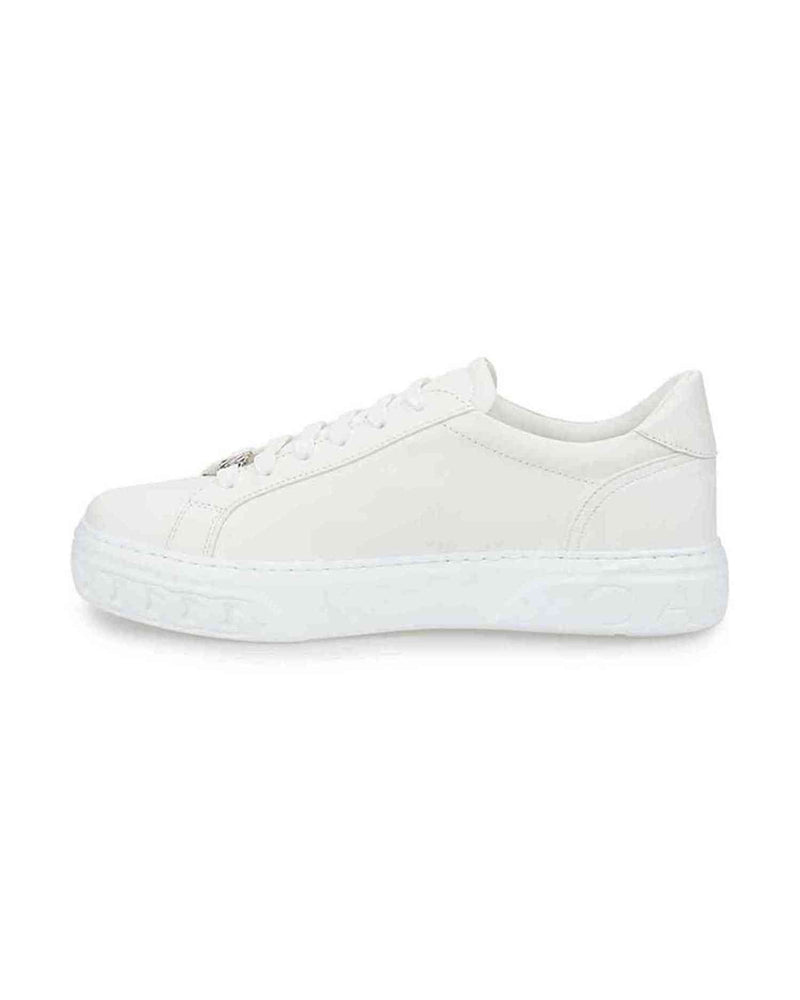 Casadei Sleek Leather White Sneakers Glam Steals