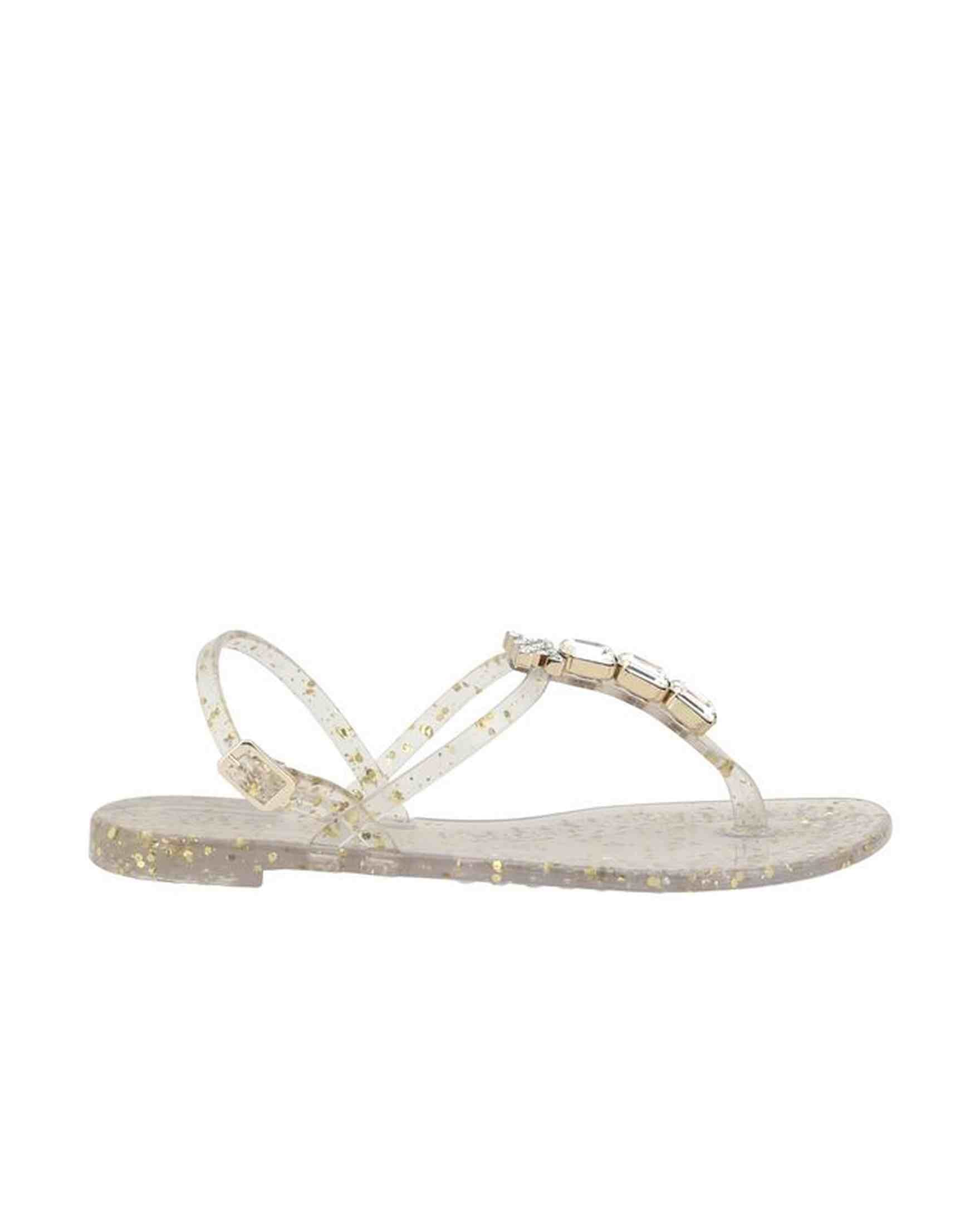 Casadei Swarovski Jelly Sandals Glam Steals