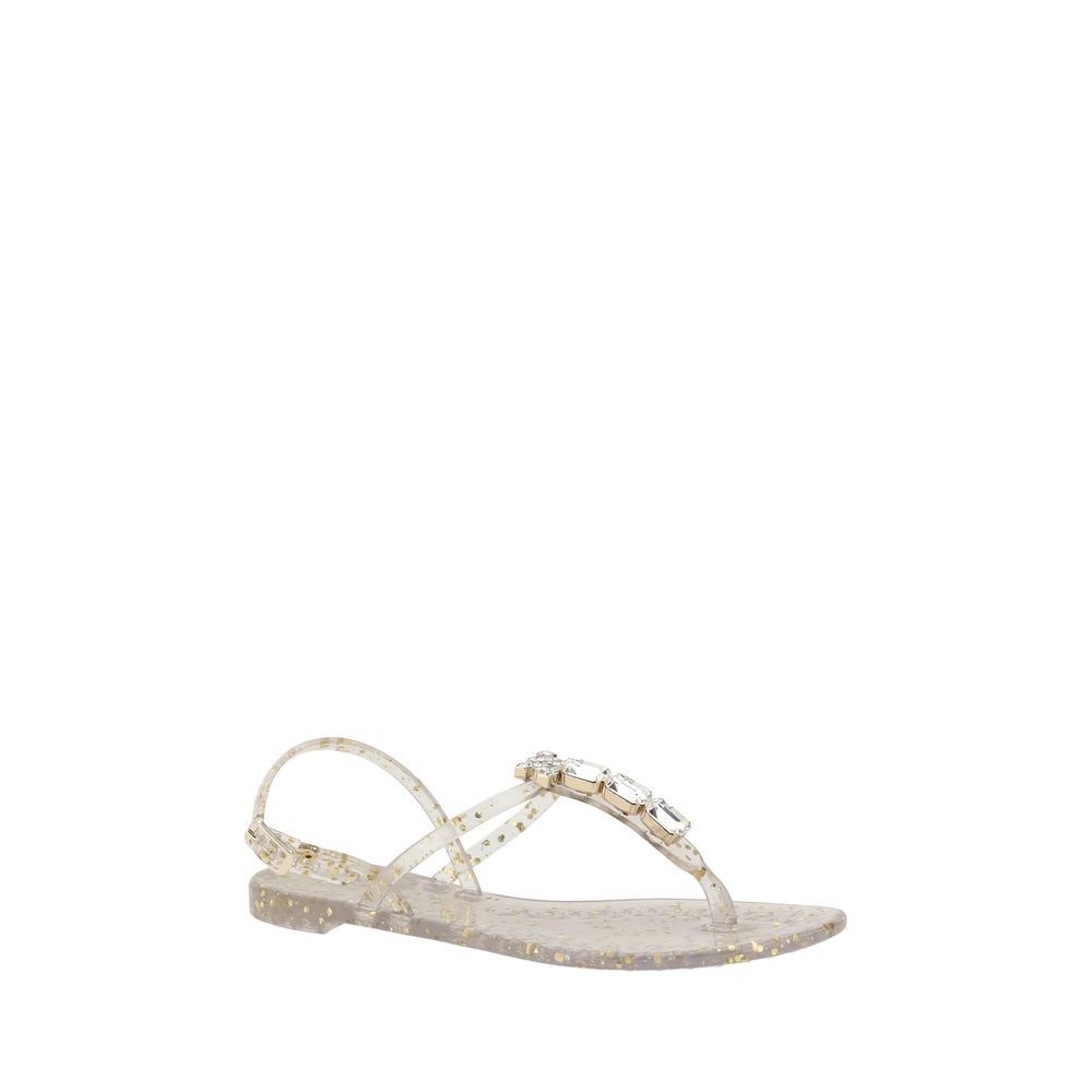Casadei Swarovski Jelly Sandals Glam Steals