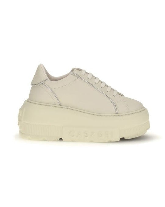 Casadei White Rubber Chunky Sneakers 