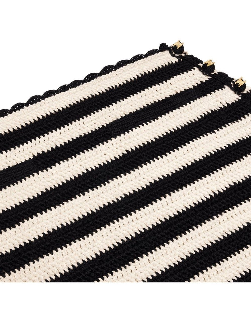 Celine Black Cotton Mini Skirt 