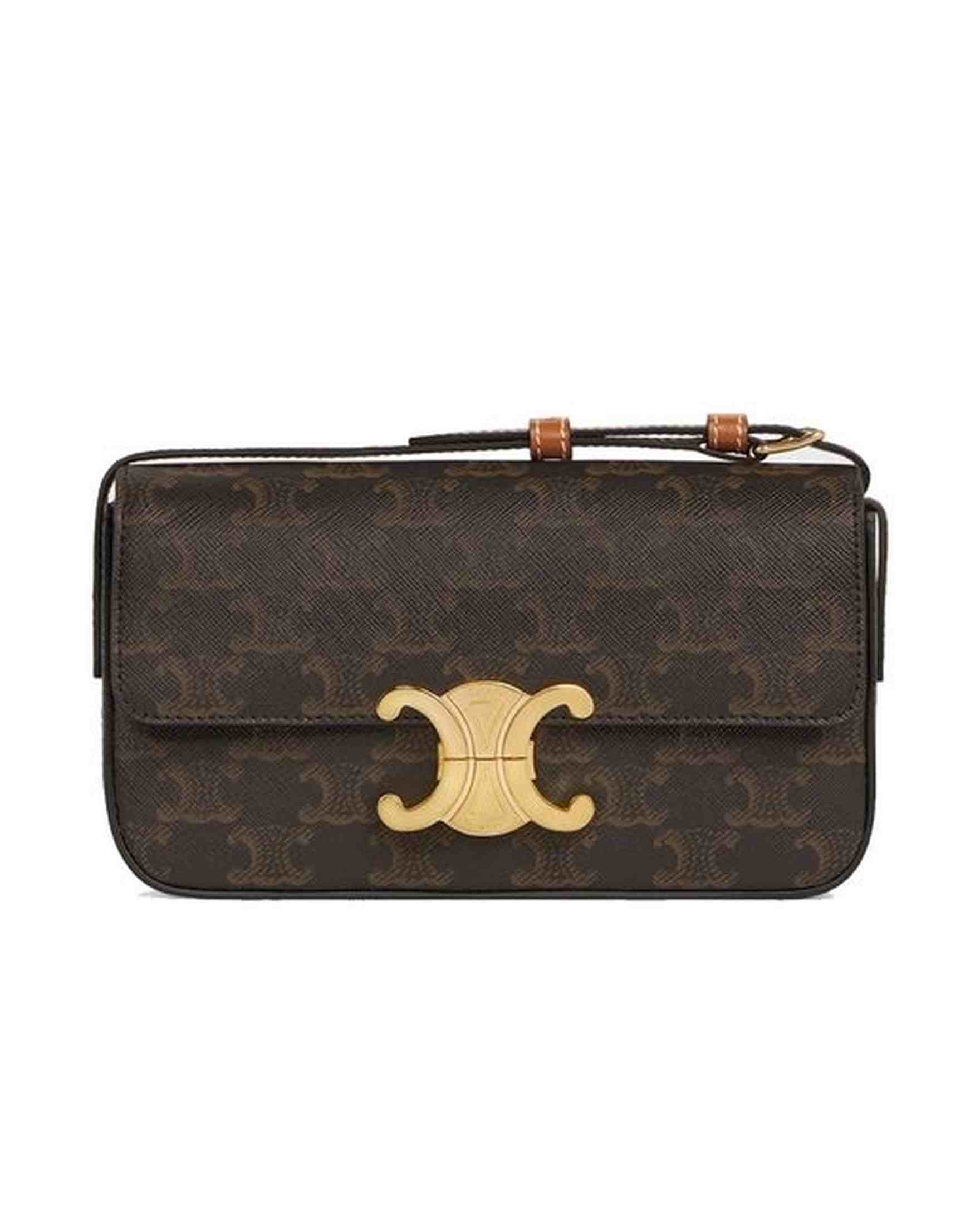 Celine Claude Triomphe Shoulder Bag Glam Steals