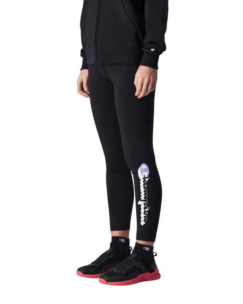 Champion Black Cotton Leggings Glam Steals
