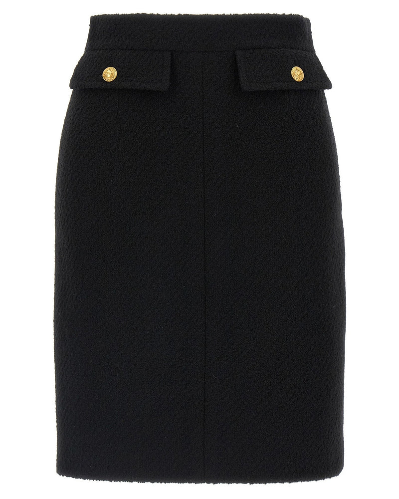 ChloÉ Bouclé Wool Skirt Glam Steals