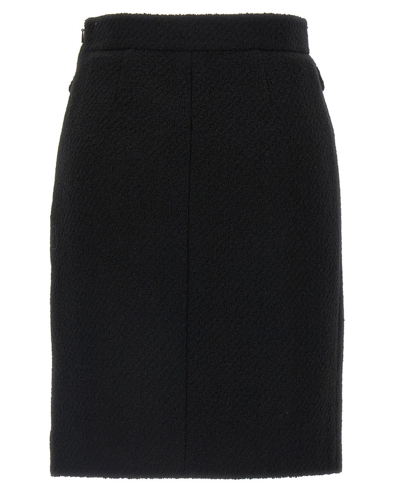 ChloÉ Bouclé Wool Skirt Glam Steals