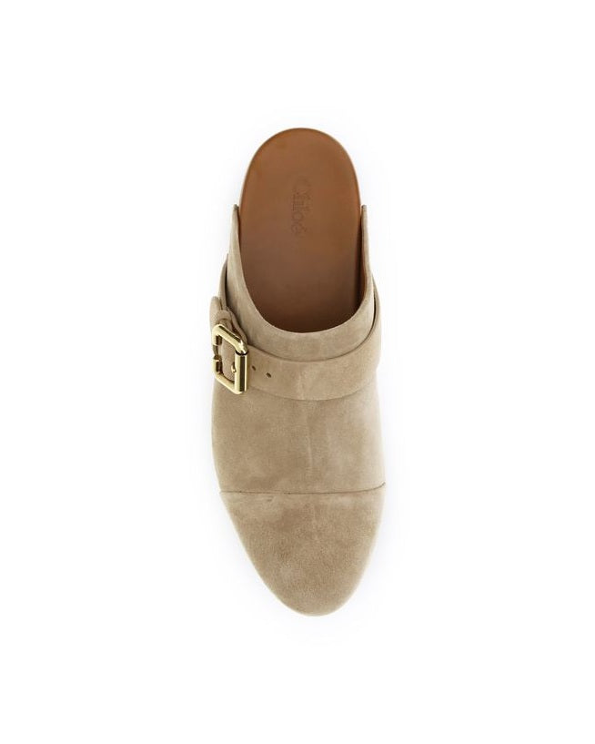 Chloé Beige Calf Leather Bos Taurus Clogs Glam Steals