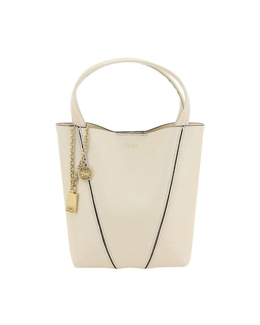 Chloé Beige Calf Leather Bos Taurus Shoulder Bag Glam Steals