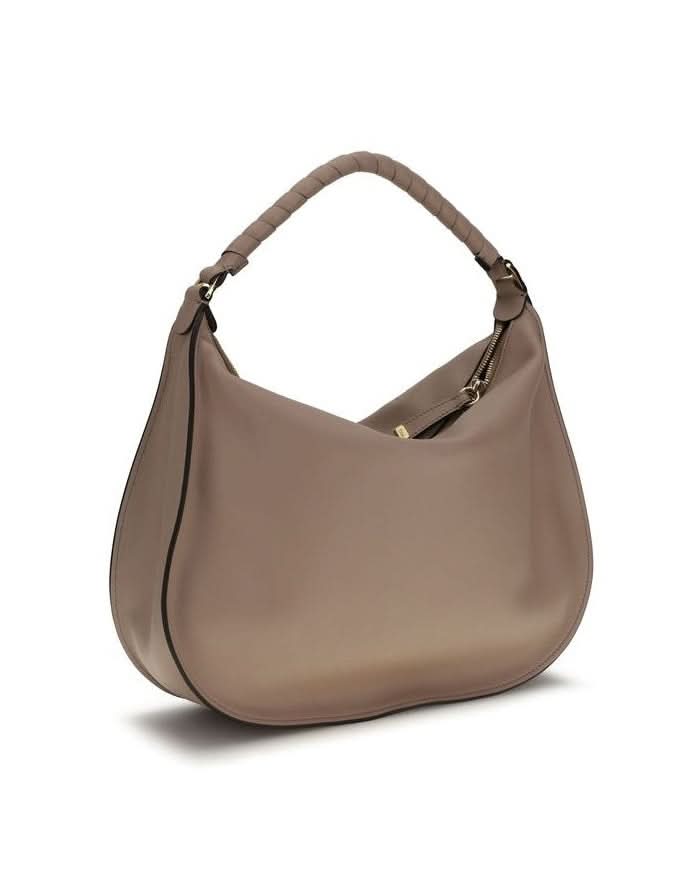 Chloé Beige Calf Leather Bos Taurus Shoulder Bag Glam Steals