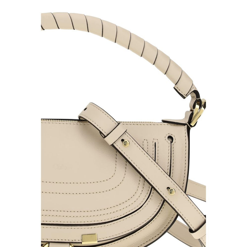 Chloé Beige Calf Leather Bos Taurus Shoulder Bag Glam Steals
