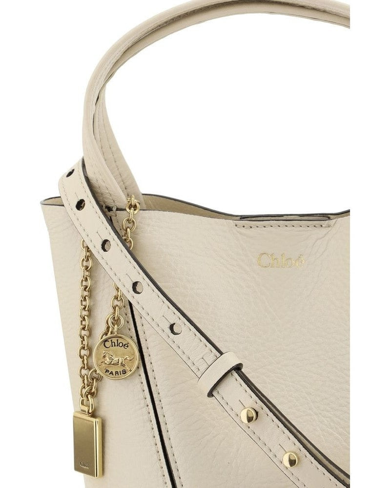 Chloé Beige Calf Leather Bos Taurus Shoulder Bag Glam Steals