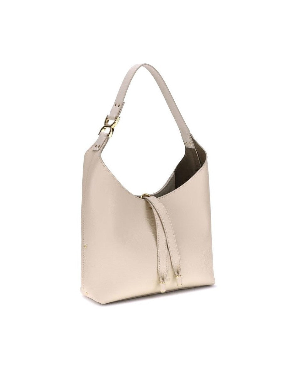 Chloé Beige Calf Leather Bos Taurus Shoulder Bag Glam Steals