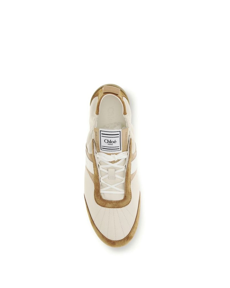 Chloé Beige Goatskin Athletic Sneakers Glam Steals