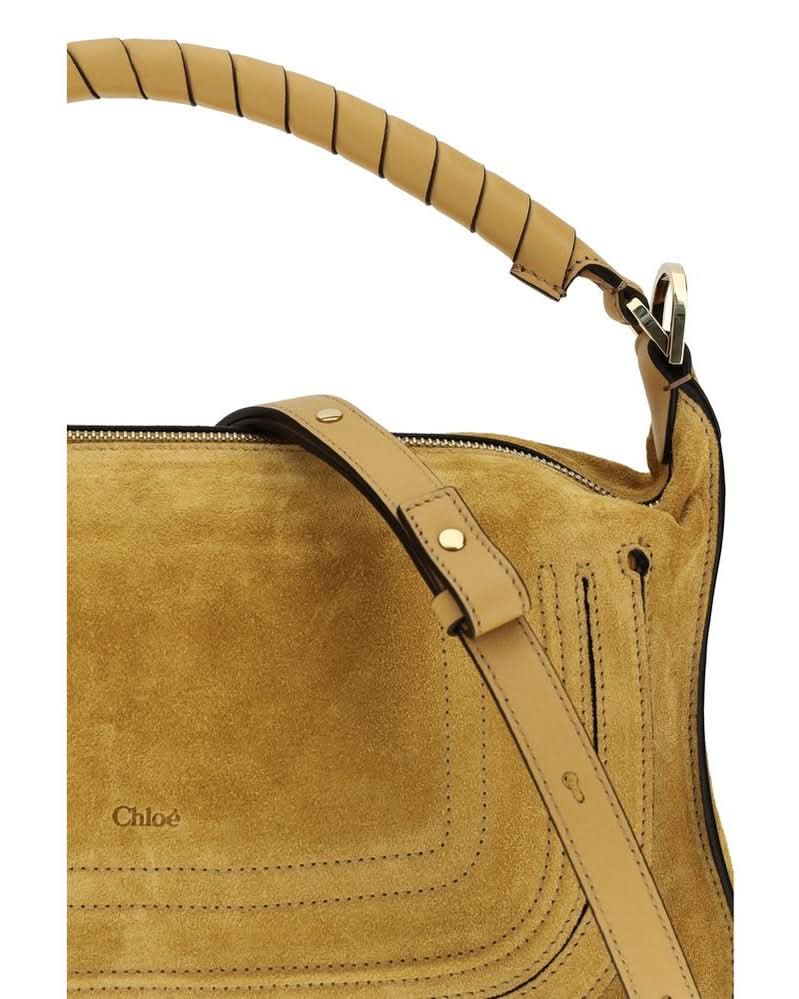 Chloé Beige Leather Calf Bos Taurus Shoulder Bag Glam Steals