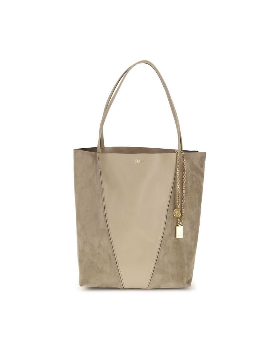 Chloé Beige Leather Shoulder Bag 