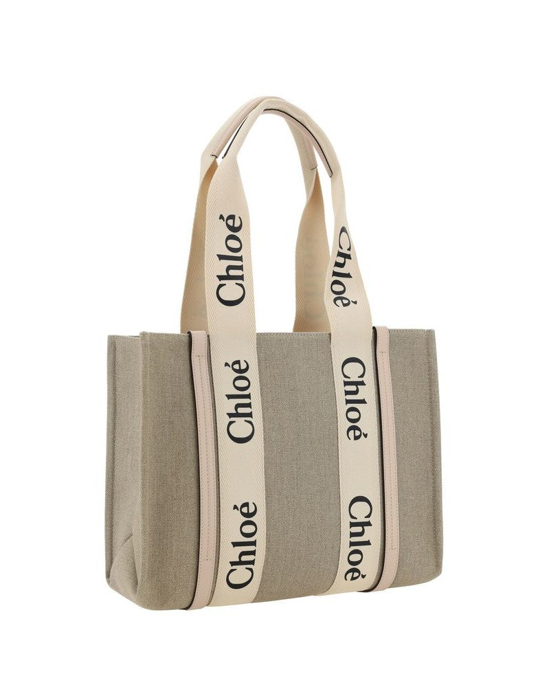 Chloé Beige Linen Handbag Glam Steals