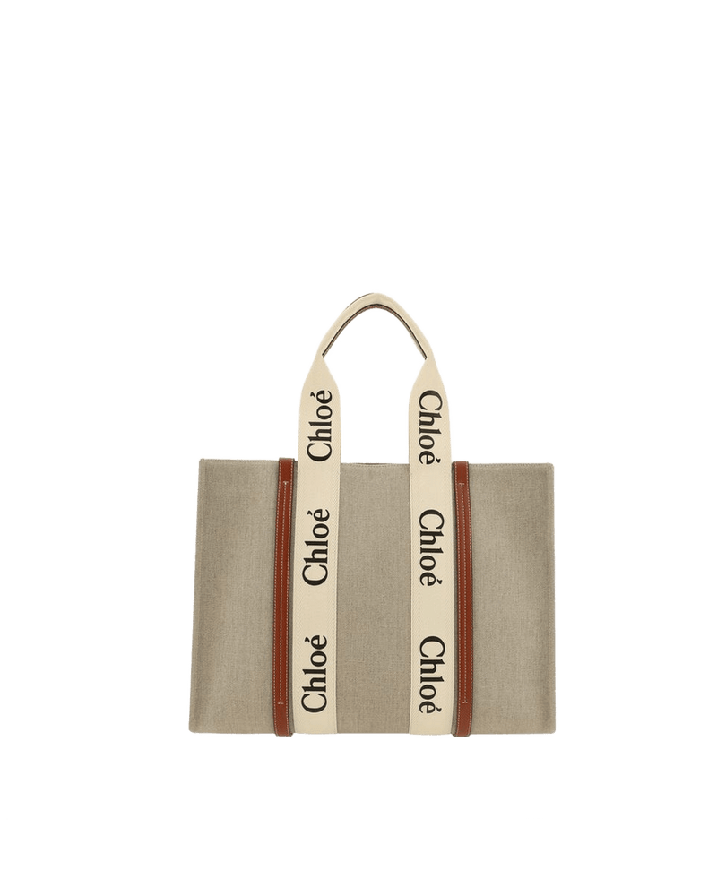 Chloé Beige Linen Shoulder Bag Glam Steals