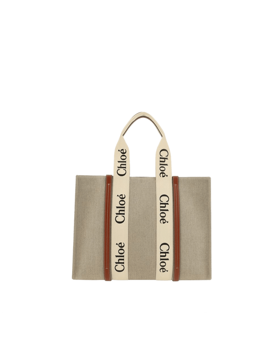 Chloé Beige Linen Shoulder Bag Glam Steals