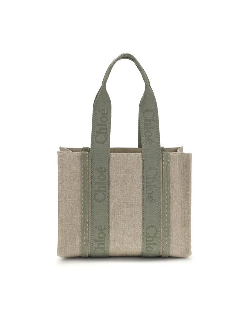 Chloé Beige Linen Shoulder Bag Glam Steals