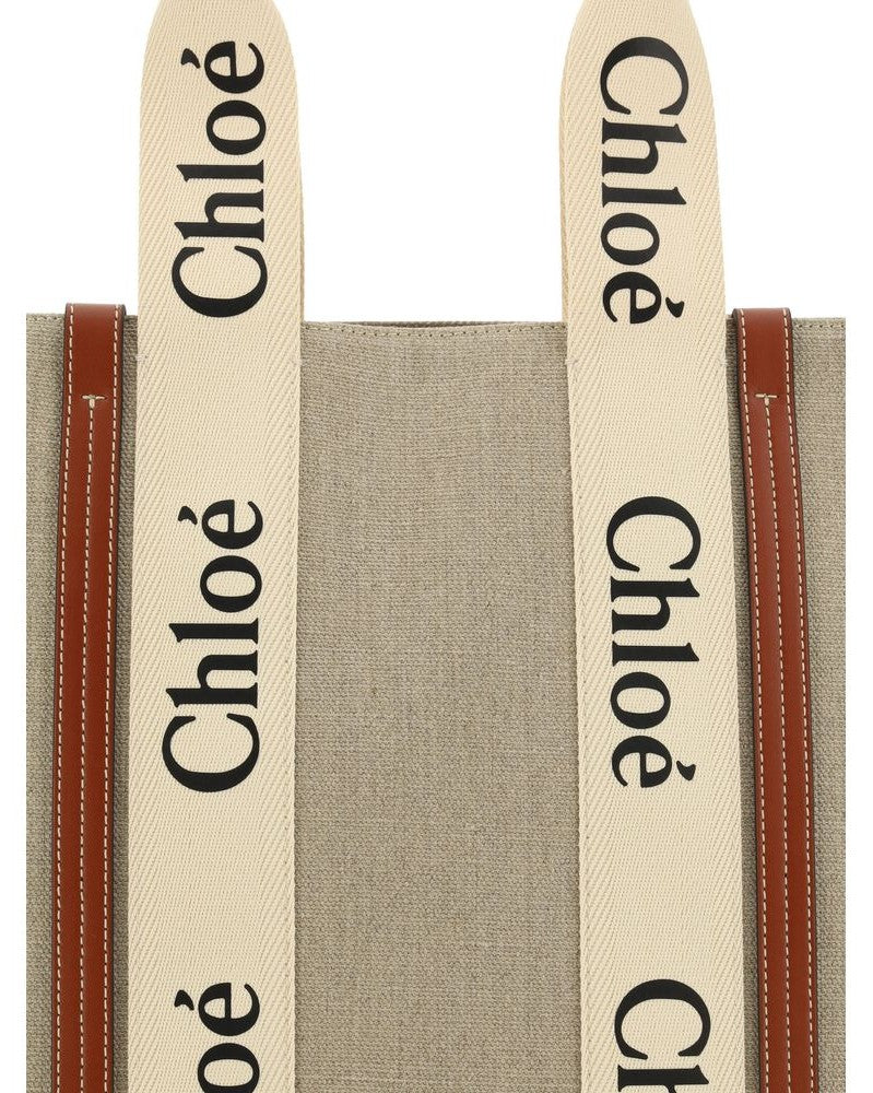 Chloé Beige Linen Shoulder Bag Glam Steals