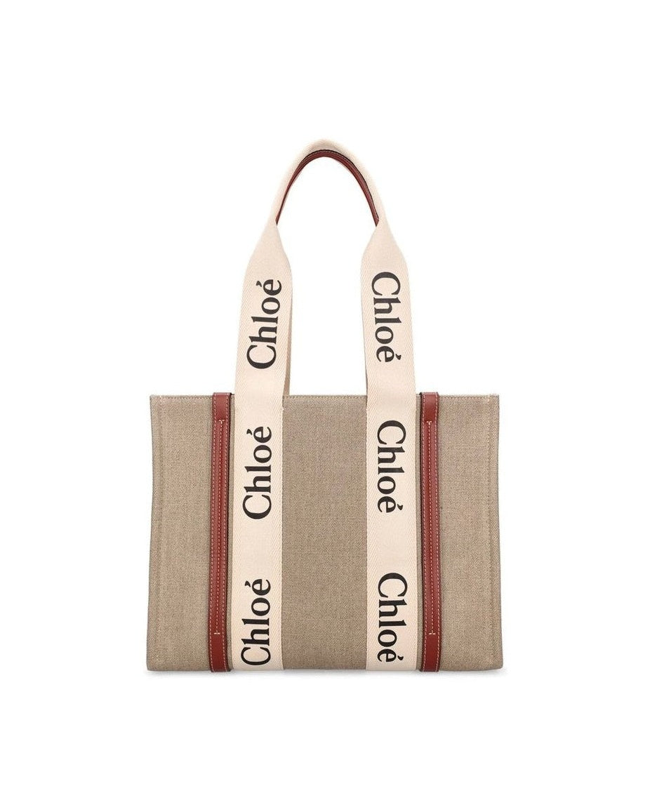 Chloé Beige Linen Tote Bag Glam Steals