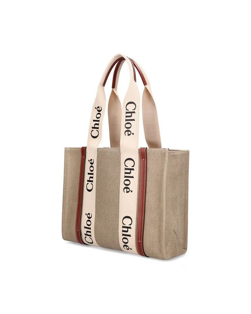 Chloé Beige Linen Tote Bag Glam Steals