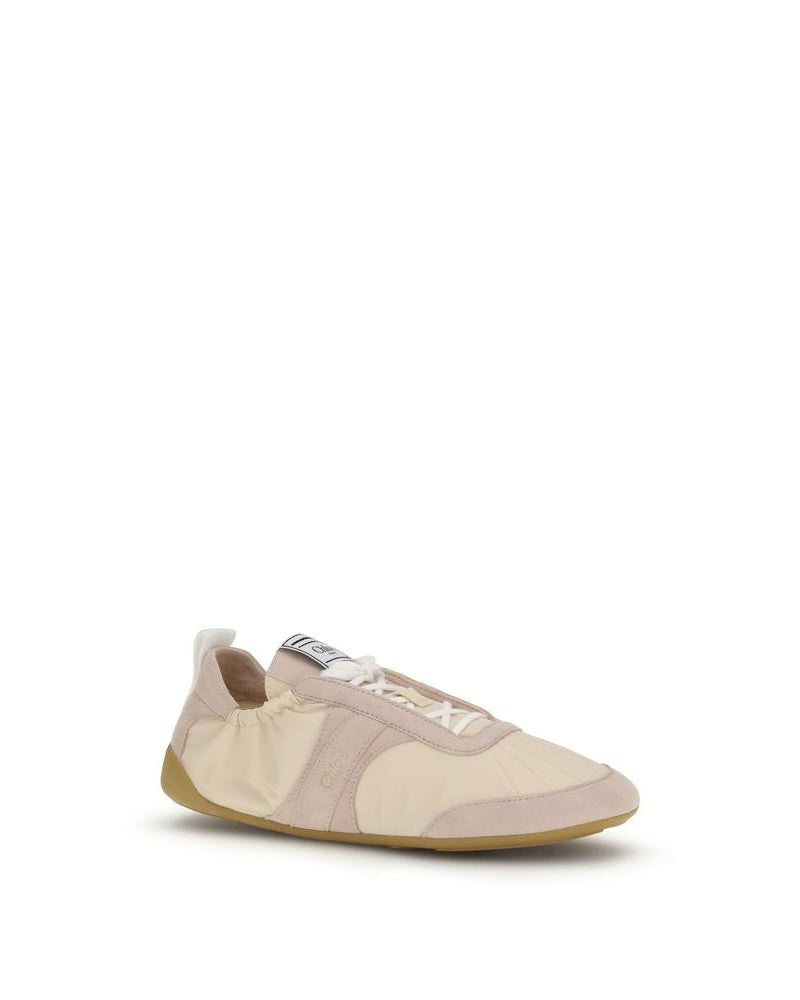 Chloé Beige Nylon Athletic Sneakers Glam Steals