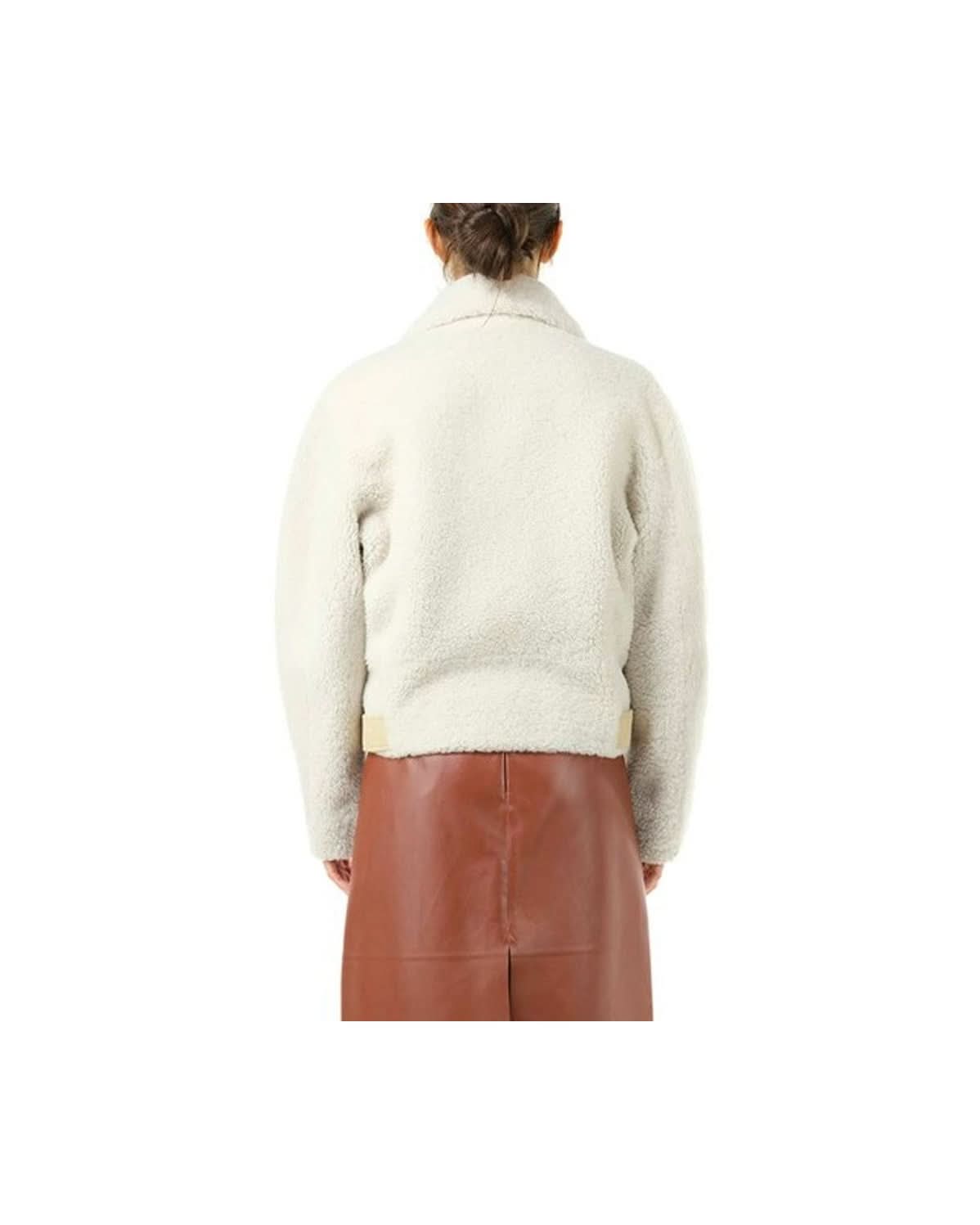 Chloé Beige Polyester Biker Jacket Glam Steals