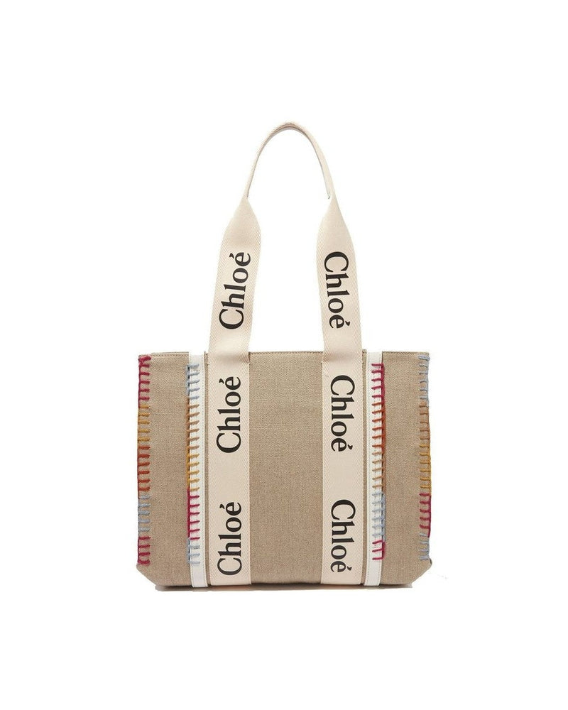Chloé Beige Wool Tote Bag Glam Steals