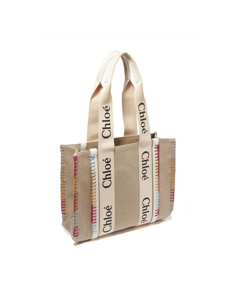 Chloé Beige Wool Tote Bag Glam Steals