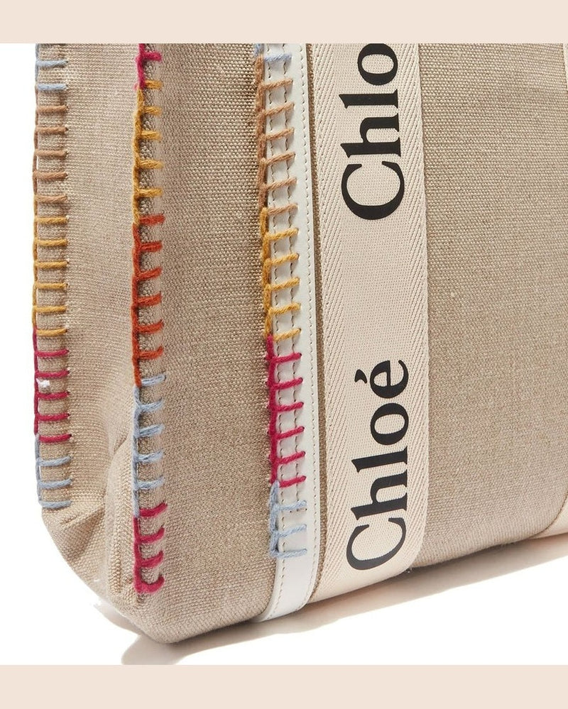 Chloé Beige Wool Tote Bag Glam Steals