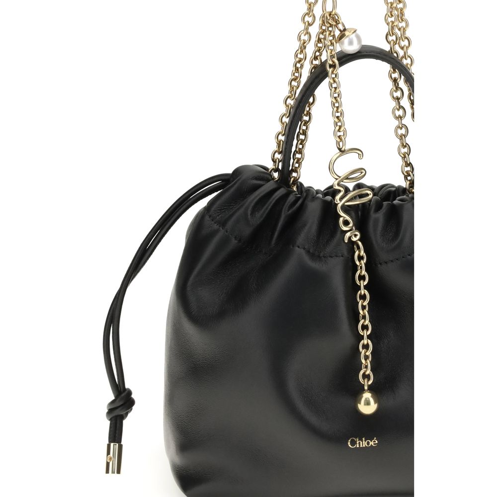 Chloé Black Calf Leather Bos Taurus Shoulder Bag Glam Steals