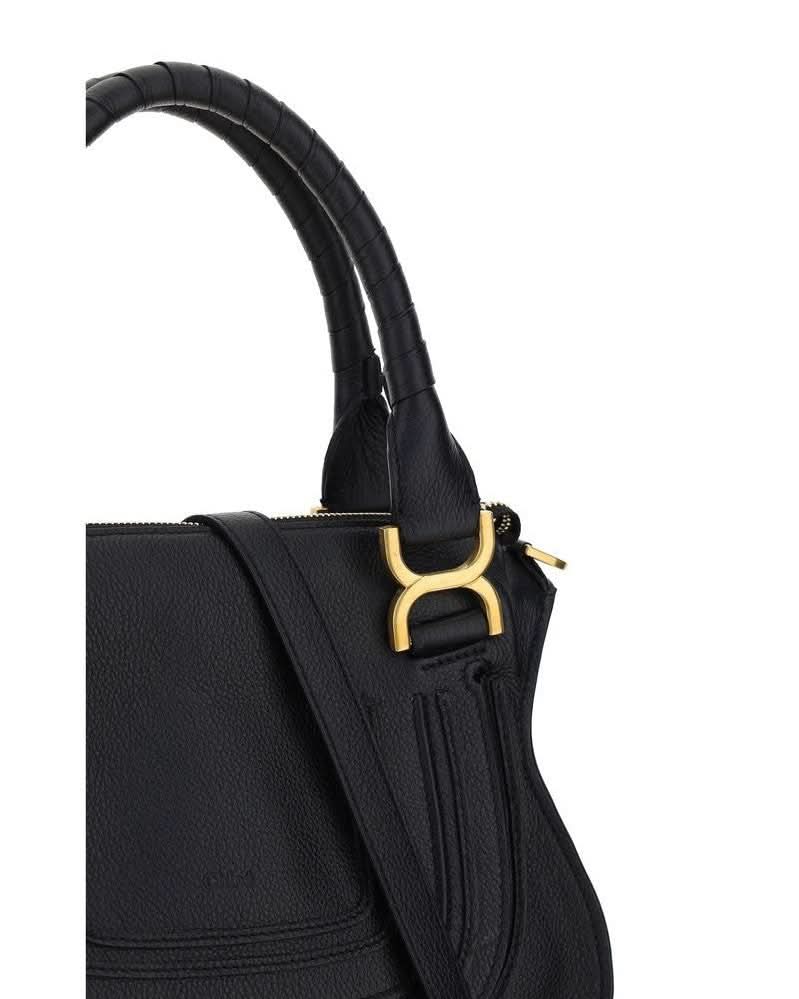 Chloé Black Calf Leather Bos Taurus Shoulder Bag 