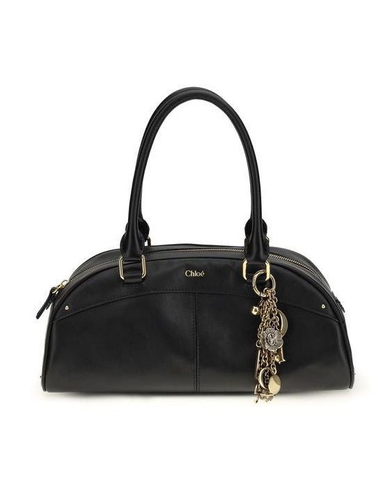 Chloé Black Calf Leather Bos Taurus Shoulder Bag 