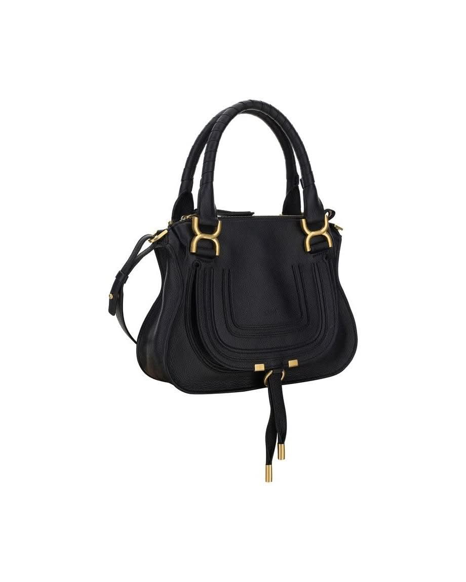 Chloé Black Calf Leather Bos Taurus Shoulder Bag 