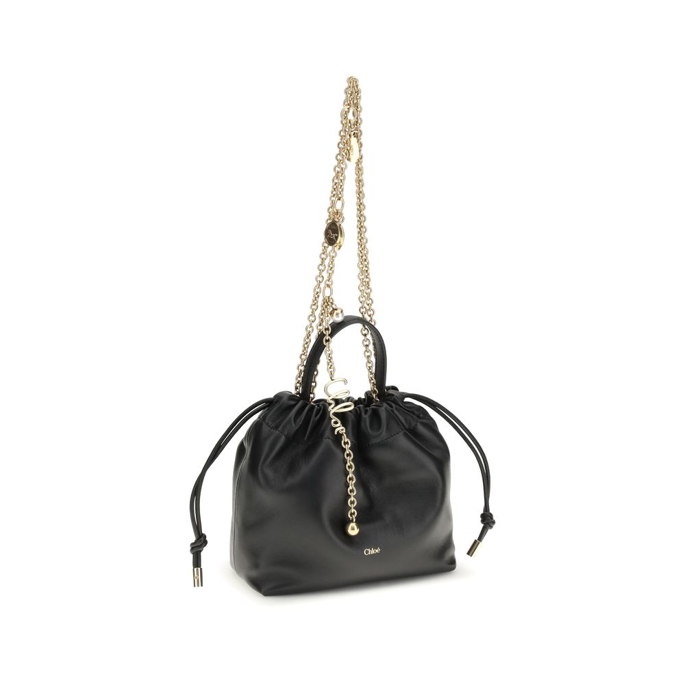 Chloé Black Calf Leather Bos Taurus Shoulder Bag Glam Steals