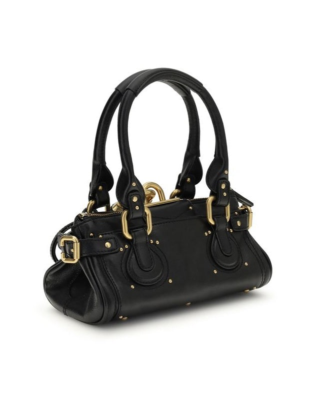 Chloé Black Calf Leather Bos Taurus Shoulder Bag Glam Steals