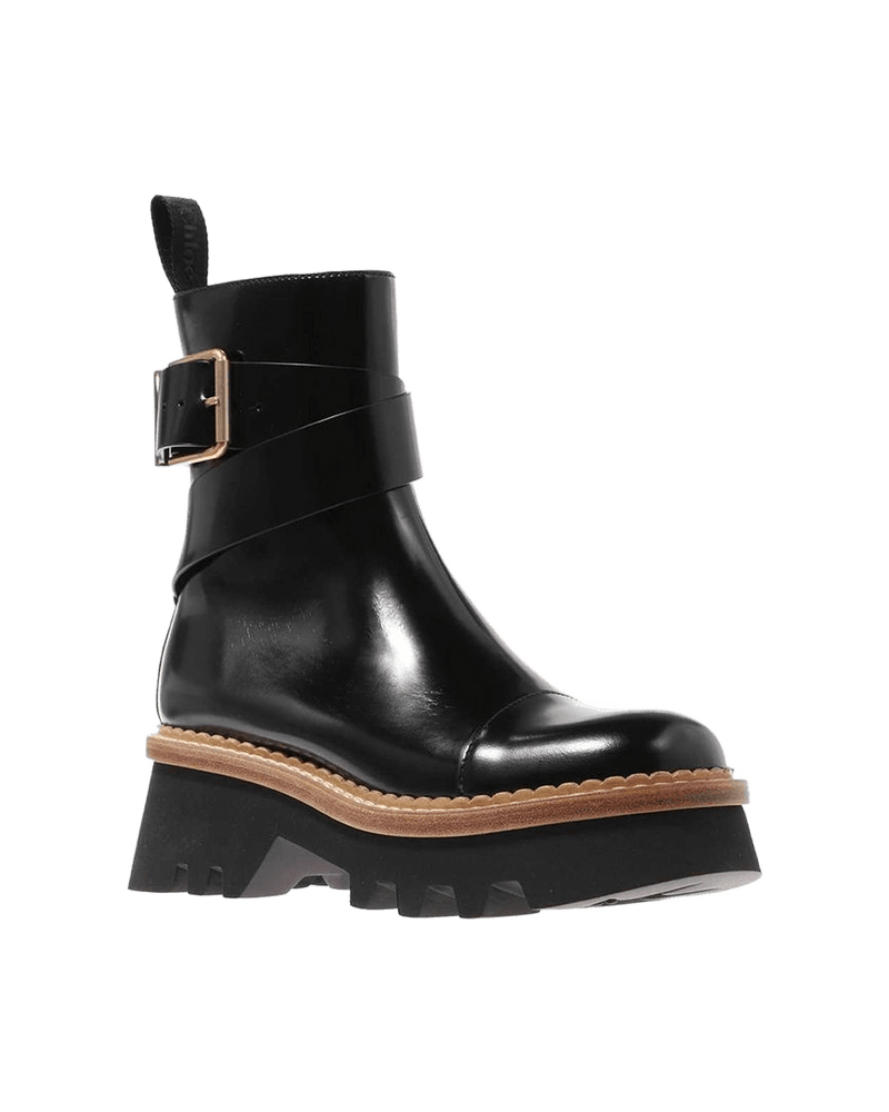 Chloé Black Calfskin Ankle Boots Glam Steals