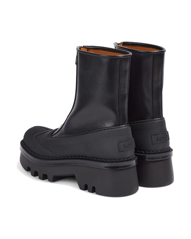 Chloé Black Lace Calfskin Up Boots Glam Steals