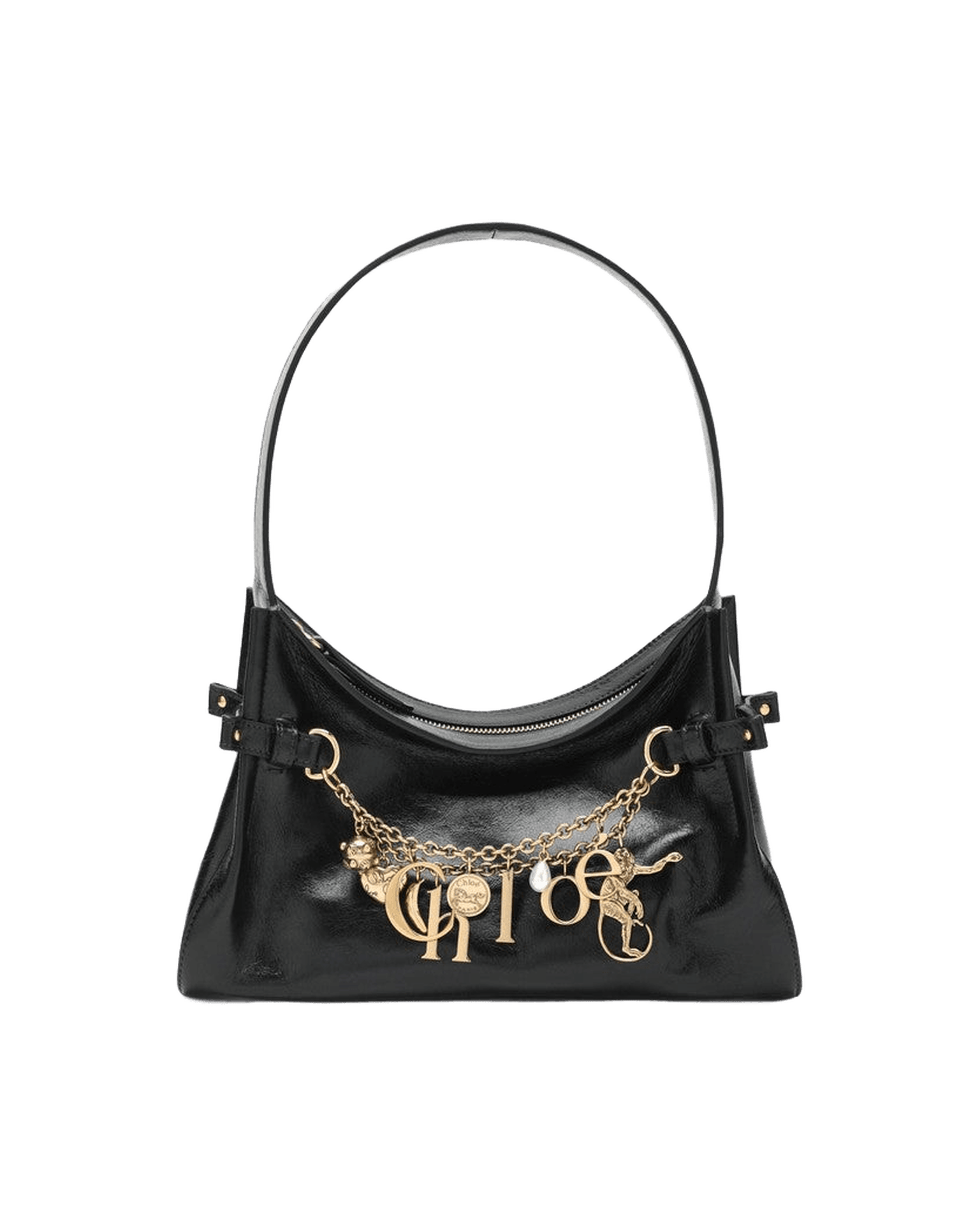 Chloé Black Leather Charms Hobo Bag Glam Steals
