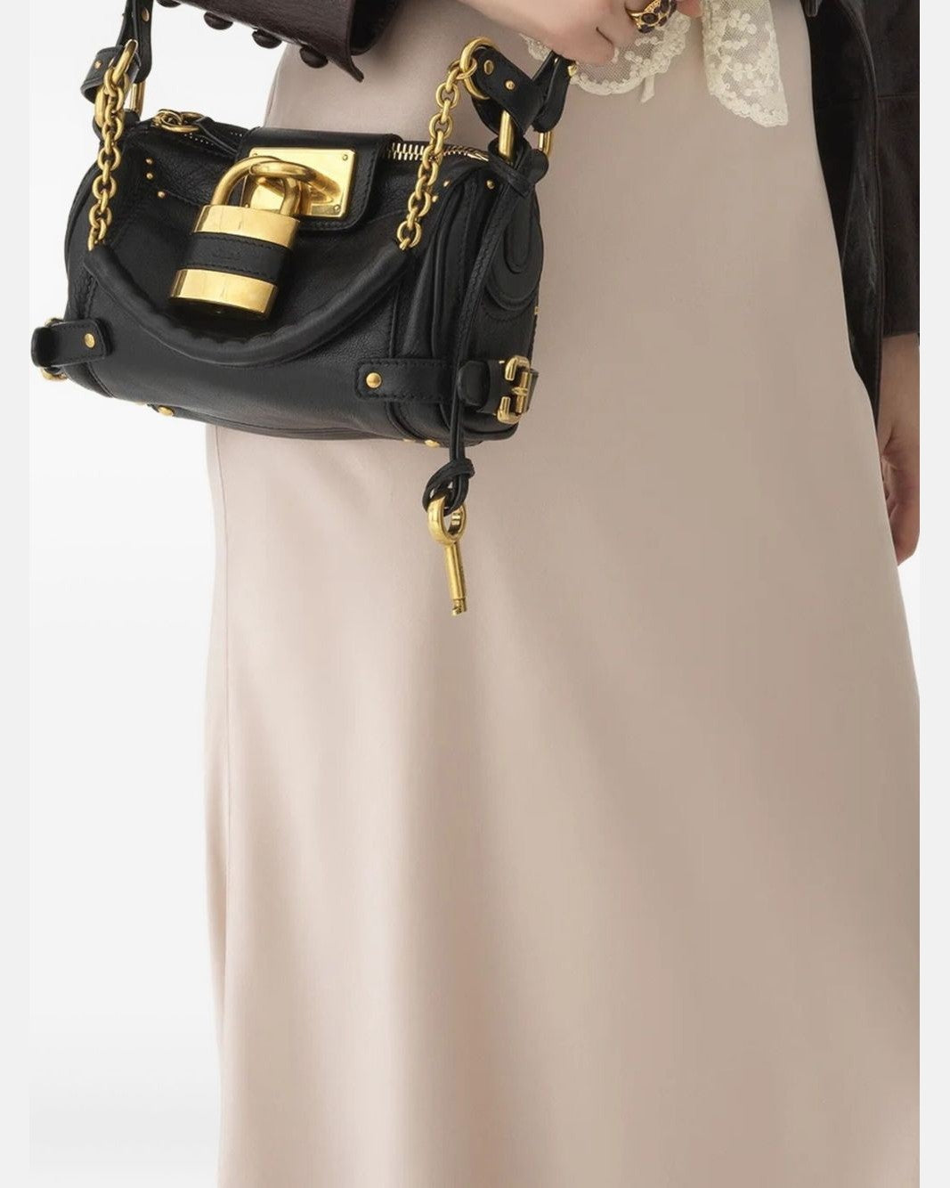 Chloé Black Leather Paddington Shoulder Bag Glam Steals